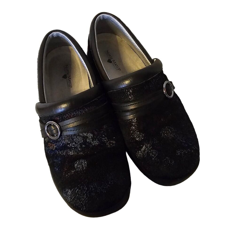 NURSE MATES Clogs CERI  Black &‎ Multi Color 6.5M